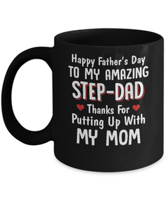 Personalized Mug Gift For Stepdad Happy Father'S Day Step