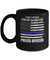 I Back The Blue For My Daughter Proud Dad Police Officer Mug Coffee Mug | Teecentury.com