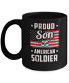 Proud Son Of A Soldier Army Dad Mom Veteran Mug Coffee Mug | Teecentury.com