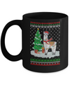 Xmas Alpaca Llama Santa Hat Ugly Christmas Sweater Mug Coffee Mug | Teecentury.com