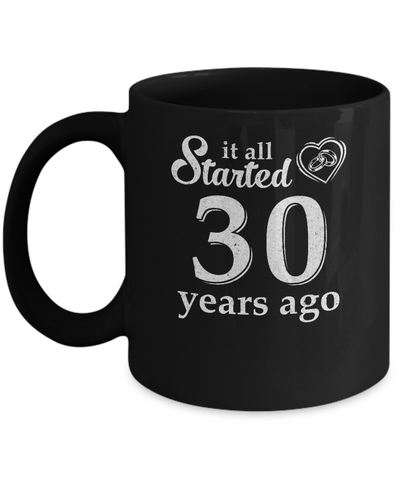 30Th Wedding Anniversary Married Couples 1992 Husband Wife Mug Coffee Mug | Teecentury.com