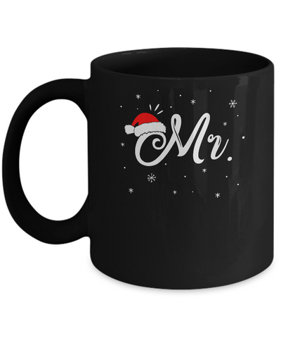 Funny Christmas Couple Matching Mr And Mrs Santa Hat Gift Mug Coffee Mug | Teecentury.com