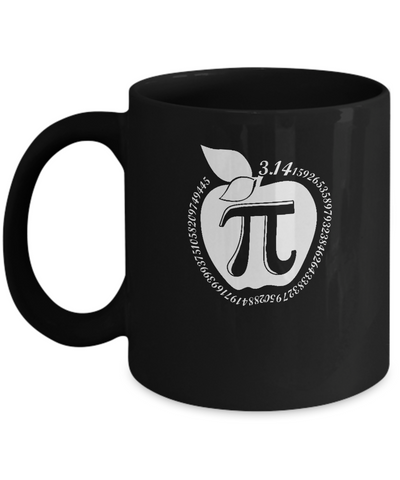 Apple Pi Math Happy Pi Day Teacher Mug Coffee Mug | Teecentury.com