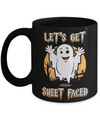 Halloween Let's Get Sheet Faced Mug Coffee Mug | Teecentury.com
