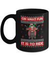Oh What Fun It Is To Ride Motorcycle Christmas Sweater Mug Coffee Mug | Teecentury.com