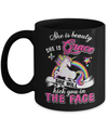 She Is Beauty She Is Grace She'll Kick You In The Face Mug Coffee Mug | Teecentury.com