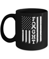 Lung Cancer Awareness American Flag Distressed Mug Coffee Mug | Teecentury.com