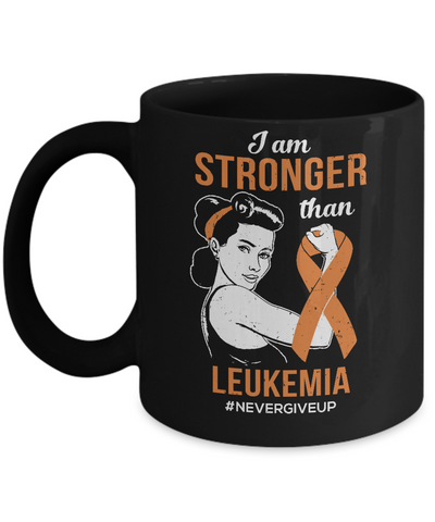 I Am Stronger Than Leukemia Awareness Support Mug Coffee Mug | Teecentury.com