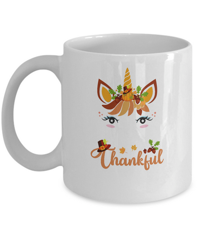 Thanksgiving Unicorn Pumpkin For Kids Mug Coffee Mug | Teecentury.com