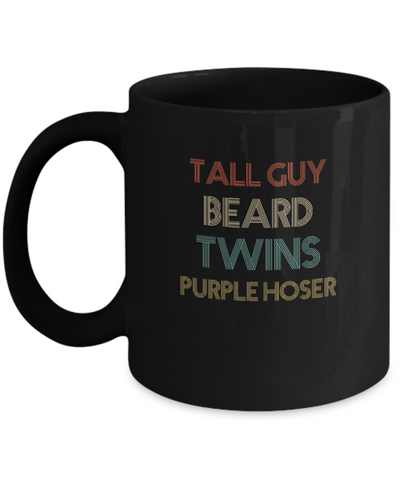 Tall Guy Beard Twins Purple Hoser Vintage Mug Coffee Mug | Teecentury.com