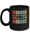 Classic Vintage Legends Are Born In August Birthday Mug Coffee Mug | Teecentury.com