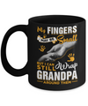 My Fingers May Be Small But I Can Still Wrap Grandpa Youth Mug Coffee Mug | Teecentury.com