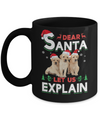 Dear Santa Funny Yellow Labrador Puppies Christmas Gift Mug Coffee Mug | Teecentury.com