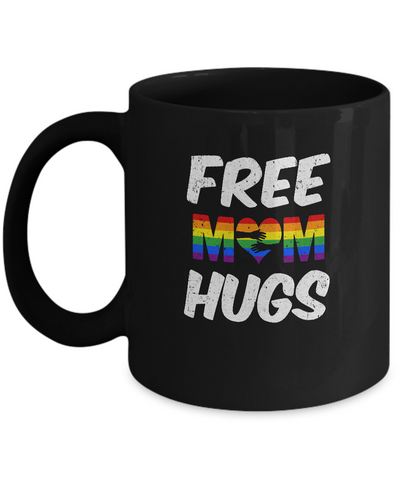 LGBT Pride Month Free Mom Hugs Mug Coffee Mug | Teecentury.com