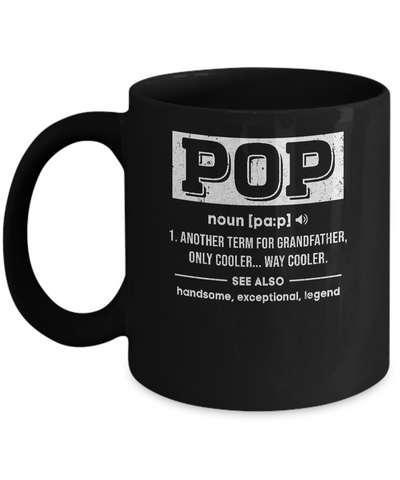 Pop Gifts Grandpa Definition Fathers Day Mug Coffee Mug | Teecentury.com