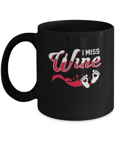 I Miss Wine Pregnancy Bump Mommy Mug Coffee Mug | Teecentury.com