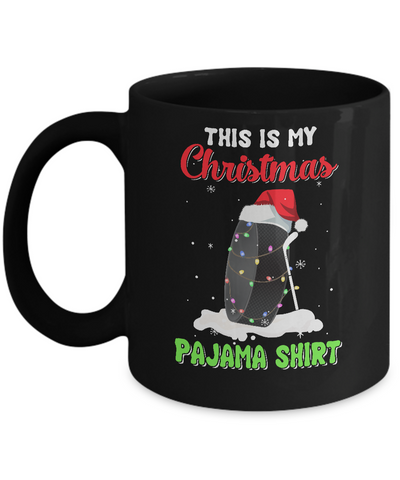 This Is My Christmas Pajama Xmas Hockey Santa Mug Coffee Mug | Teecentury.com