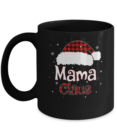 Santa Mama Claus Red Plaid Family Pajamas Christmas Gift Mug Coffee Mug | Teecentury.com