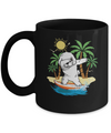 Summer Vacation Dabbing Poodle Surfing Surfboard Gift Mug Coffee Mug | Teecentury.com