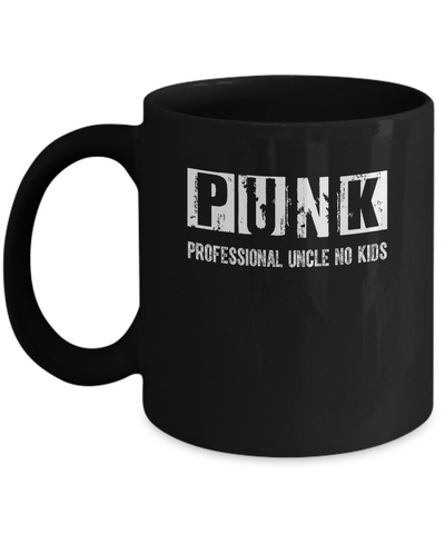 Punk Professional Uncle No Kids Rock Mug Coffee Mug | Teecentury.com