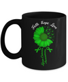 Faith Hope Love Green Liver Cancer Awareness Mug Coffee Mug | Teecentury.com
