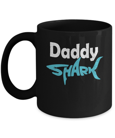 Daddy Shark Dad Family Fathers Day Gifts Idea Mug Coffee Mug | Teecentury.com