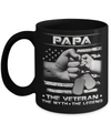 Papa The Veteran The Myth The Legend Mug Coffee Mug | Teecentury.com