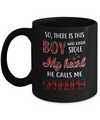 This Boy Who Kinda Stole My Heart He Calls Me Grandma Mug Coffee Mug | Teecentury.com