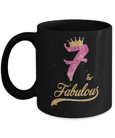 7Th And Fabulous Seven Birthday Mug Coffee Mug | Teecentury.com