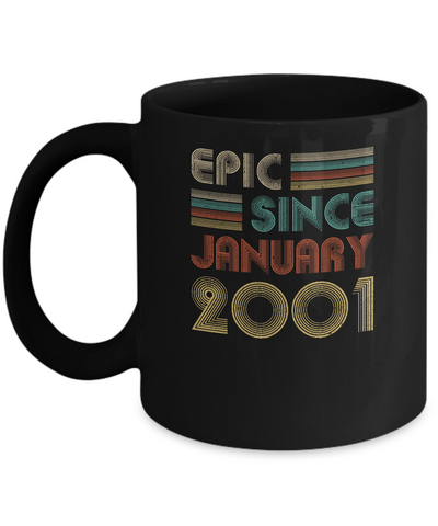 Epic Since January 2001 Vintage 21th Birthday Gifts Mug Coffee Mug | Teecentury.com
