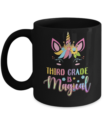 Third Grade is magical Unicorn Back to School 3rd Grade Mug Coffee Mug | Teecentury.com