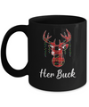 Her Buck Couples Matching Christmas Pajamas Costume Gift Mug Coffee Mug | Teecentury.com