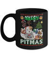 Cute Pitbull Christmas Merry Pigmas Ugly Sweater Christmas Mug Coffee Mug | Teecentury.com