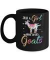 Just A Girl Who Loves Goats Cute Goat Lover Mug Coffee Mug | Teecentury.com