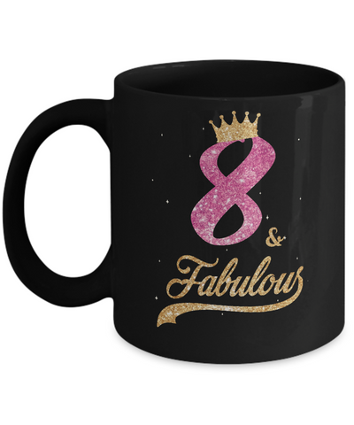 8Th And Fabulous Eight Birthday Mug Coffee Mug | Teecentury.com