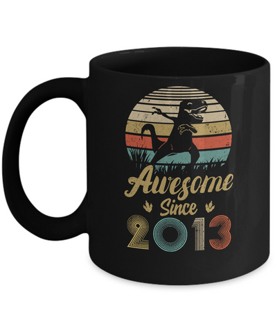 Awesome Since 2013 9th Years Old Dinosaur Birthday Gift Mug Coffee Mug | Teecentury.com