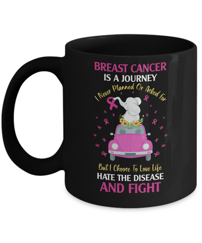 Breast Cancer Awareness Is A Journey Mug Coffee Mug | Teecentury.com