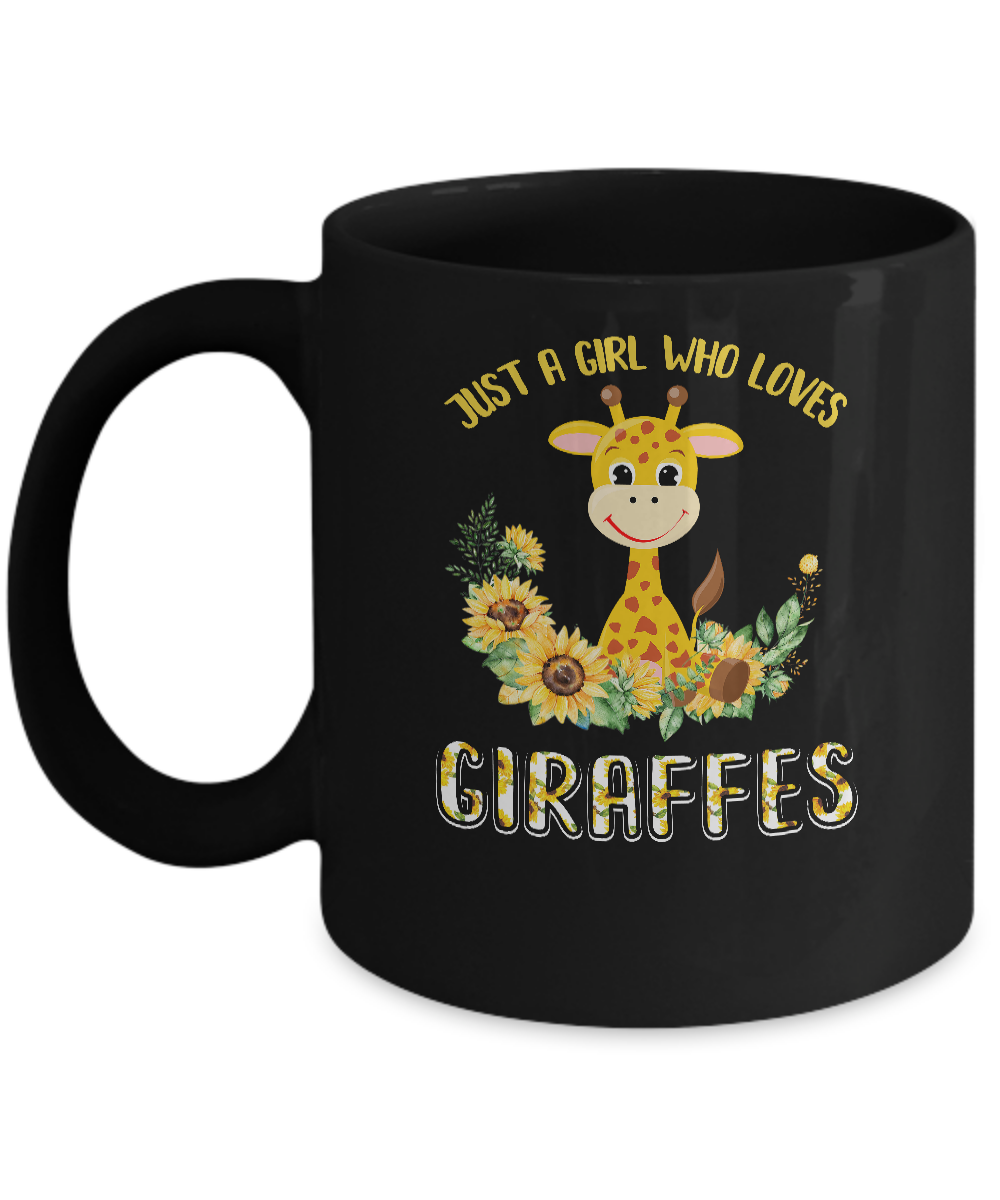 Just A Girl Who Loves Giraffes And Sunflowers Mug Coffee Mug | Teecentury.com