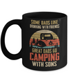 Dads Like Drinking Great Dads Go Camping With Sons Mug Coffee Mug | Teecentury.com
