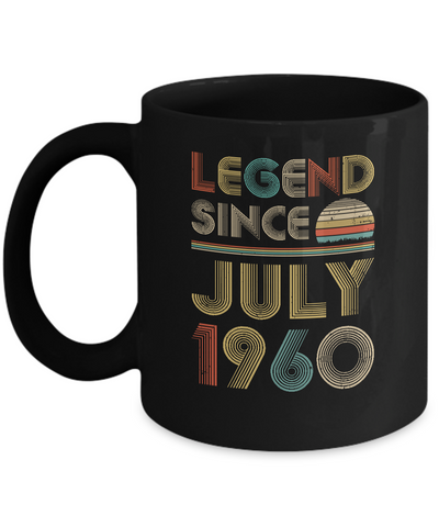 Legend Since July 1960 Vintage 62th Birthday Gifts Mug Coffee Mug | Teecentury.com