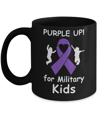 Purple Up For Month Of The Military Kids Mug Coffee Mug | Teecentury.com