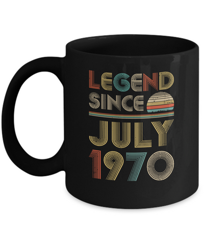 Legend Since July 1970 Vintage 52th Birthday Gifts Mug Coffee Mug | Teecentury.com