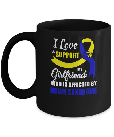 Down Syndrome Awareness Support Yellow Blue Girlfriend Boyfriend Mug Coffee Mug | Teecentury.com