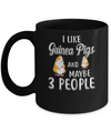 I Like Guinea Pigs And Maybe 3 People Mug Coffee Mug | Teecentury.com
