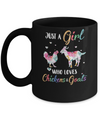 Just A Girl Who Loves Chickens And Goats Funny Cute Lover Mug Coffee Mug | Teecentury.com