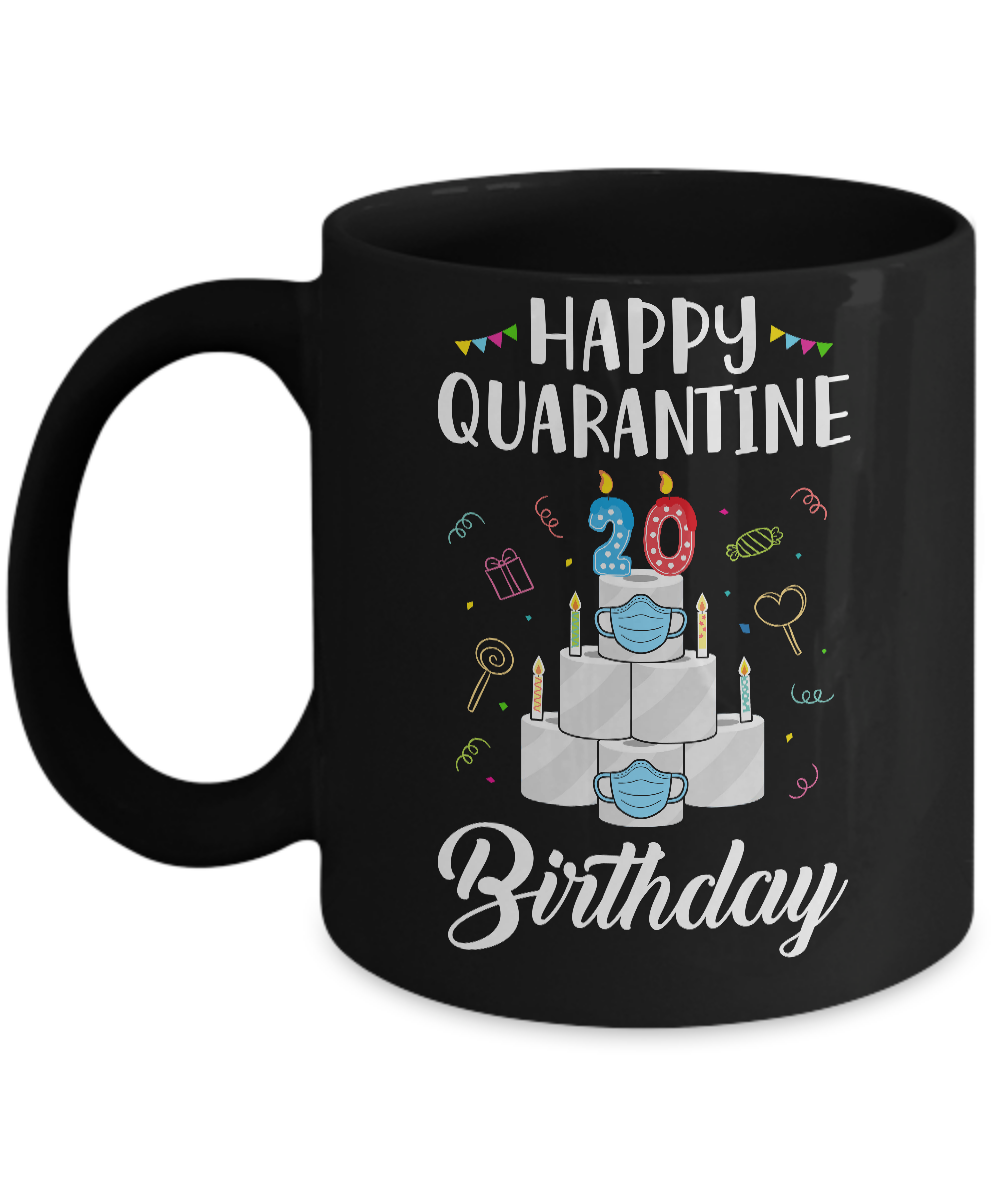 20th Birthday Gift Idea 2002 Happy Quarantine Birthday Mug Coffee Mug | Teecentury.com