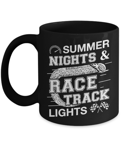Summer Nights Race Track Lights Mug Coffee Mug | Teecentury.com