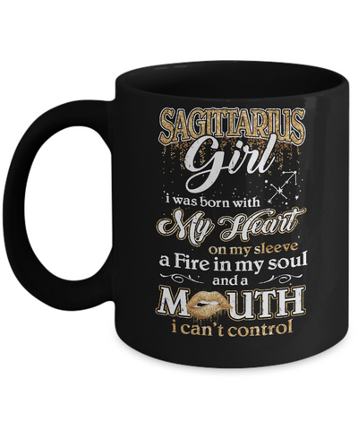 I'm A Sagittarius Girl Lipstick November December Funny Zodiac Birthday Mug Coffee Mug | Teecentury.com
