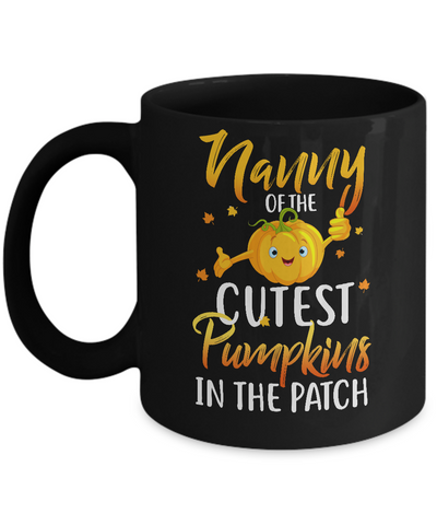 Halloween Nanny Of Cutest Pumpkins In The Patch Mug Coffee Mug | Teecentury.com