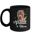 Pit bull Mom Funny Dog Mom Gift Idea Mug Coffee Mug | Teecentury.com